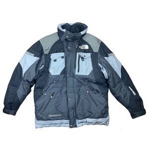 The north face steep tech black and grey coat